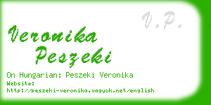 veronika peszeki business card